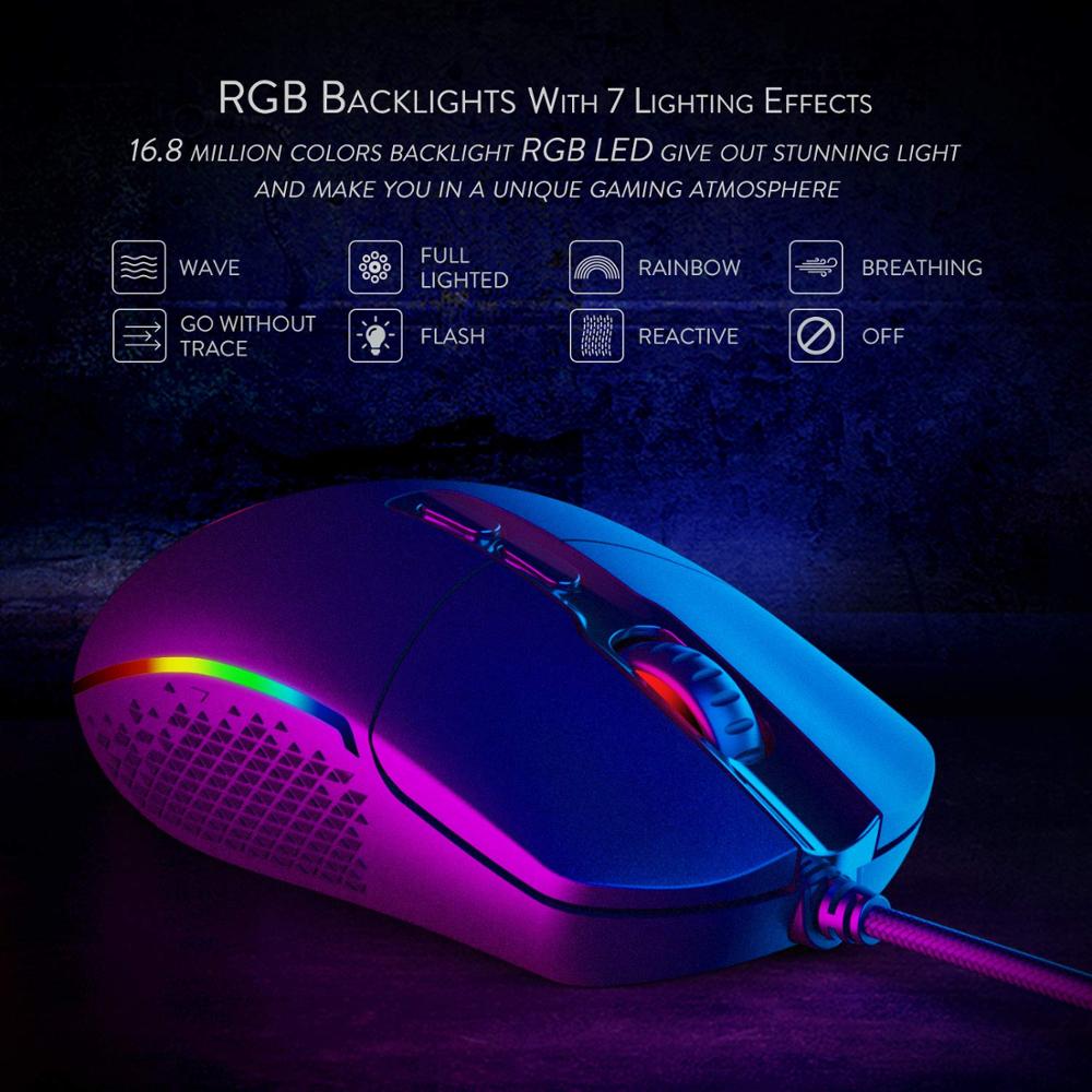 Souris Gaming RGB Haute Précision