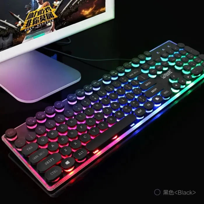 Clavier Gaming RGB blanc effets lumineux - TopTopStore